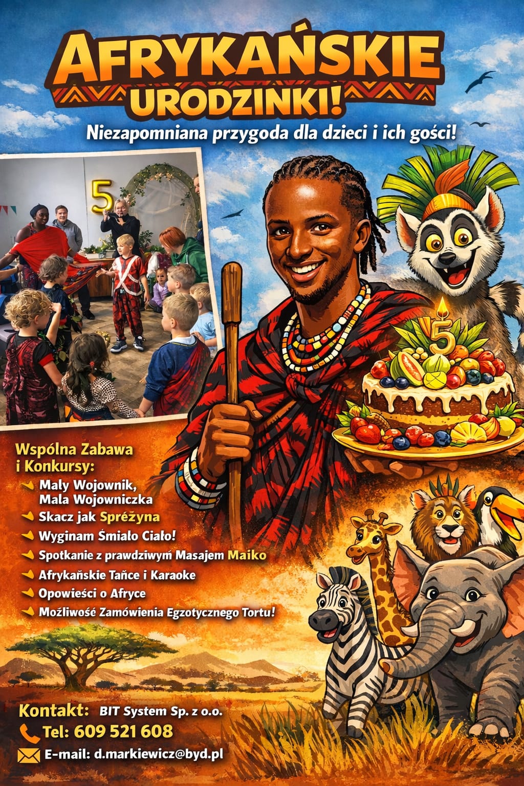 African Birthday Party – a unique themed birthday offer for children